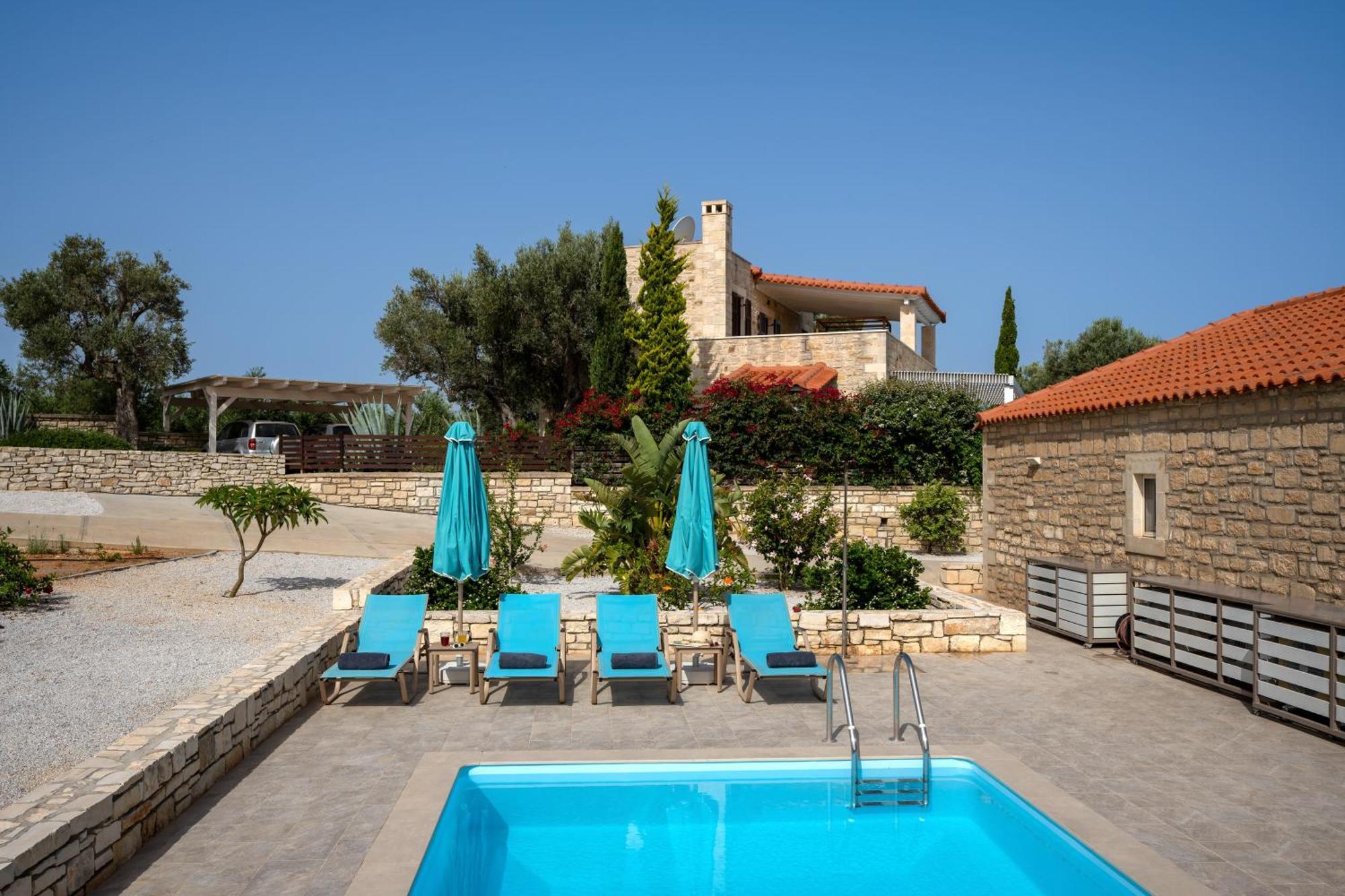 Villa Vasiliki Private Pool Erfoi Extérieur photo
