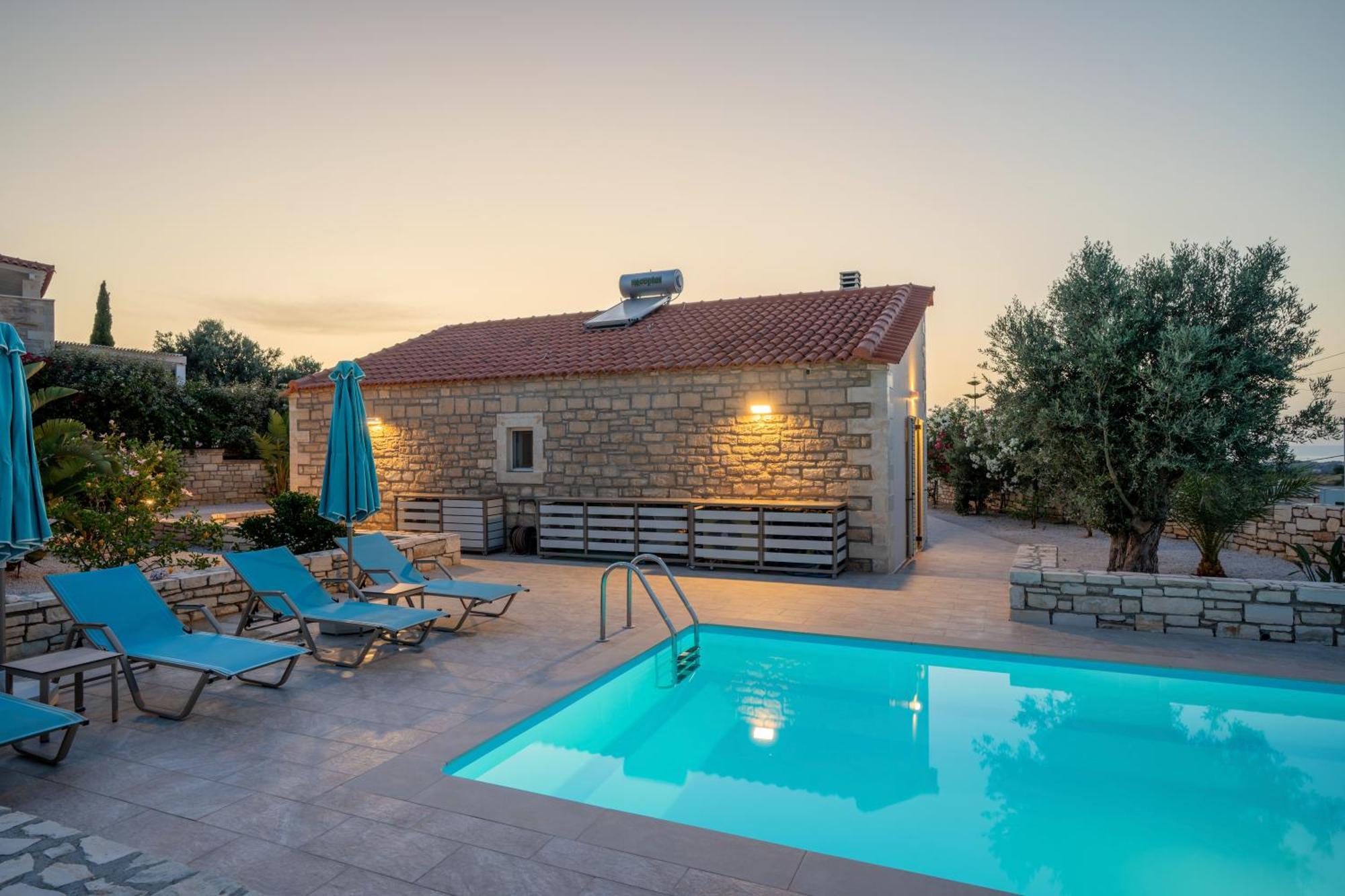 Villa Vasiliki Private Pool Erfoi Extérieur photo