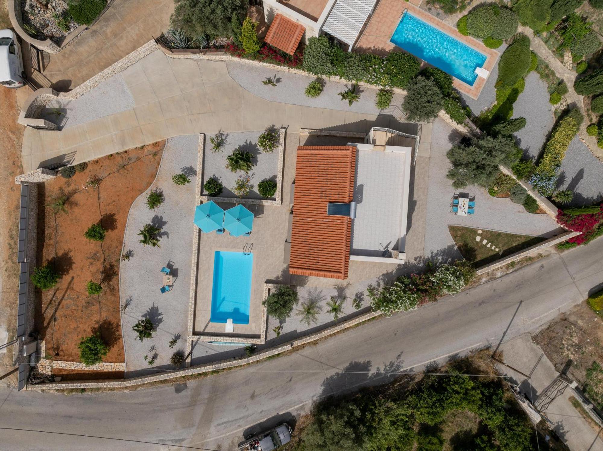Villa Vasiliki Private Pool Erfoi Extérieur photo